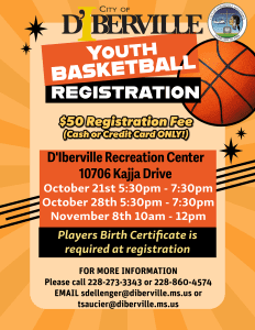 D'iberville Youth Basketball Registration 2025 2026